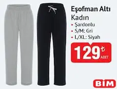 EŞOFMAN ALTI KADIN fiyat ve kampanya bilgisi